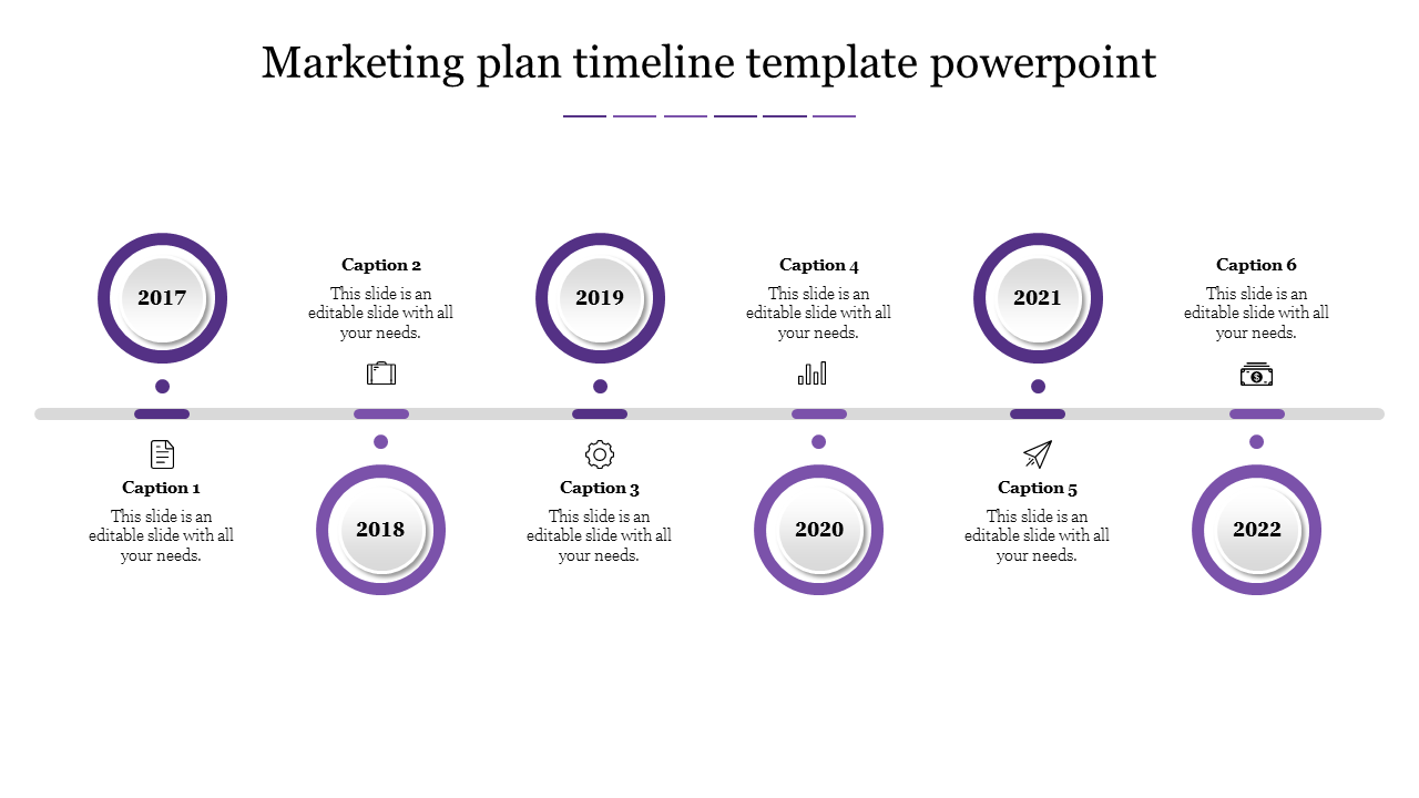 Free - Marketing Plan Timeline PPT and Google Slides Templates